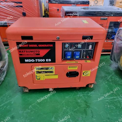 [EZM.1391705] Genset silent diesel 5000 watt Matsumoto MDG7500 Original Heavy Duty