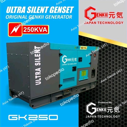 [EZM.1391799] Genset silent 250 kva Genkii Japan diesel Generator