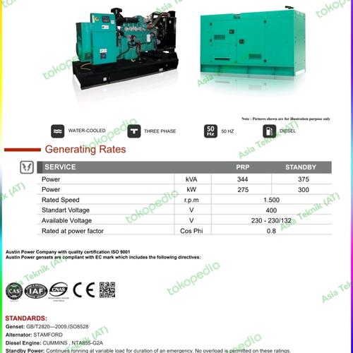 [EZM.1391854] Genset Silent 350 kva Cummins Heavy Duty
