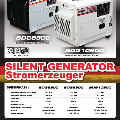 [EZM.1391958] genset silent 5000 watt starke sdg8900