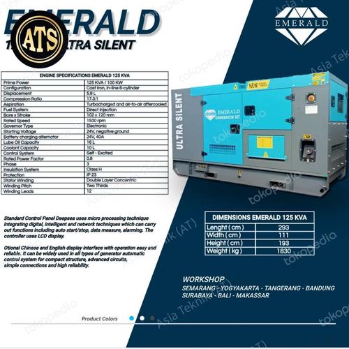 [EZM.1391962] genset silent 125 kva.. 100kw heavy duty japan