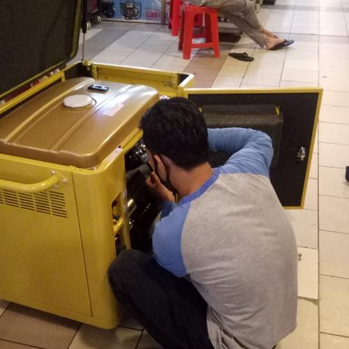 [EZM.1391965] genset silent 10 kva bensin. 7500 watt MT10000