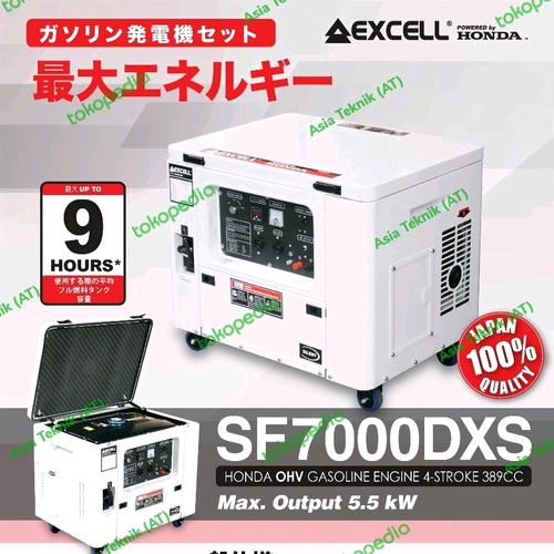 [EZM.1392021] Genset silent Honda 5000 watt 7 kva Excell SF 7000 DXS