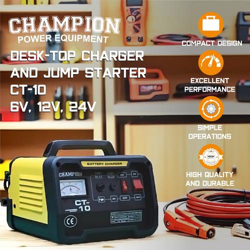 [EZM.1400019] Battery Charger Aki Mobil Motor 10 Ampere Champion CT 10 U.S.A Technology