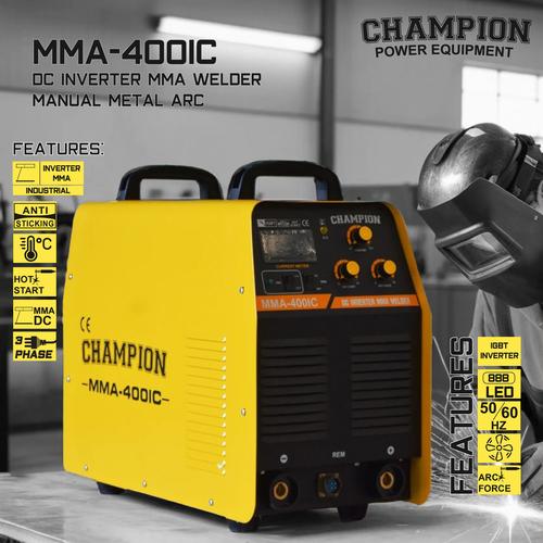 [EZM.1400026] Mesin Las Champion 400 Ampere Inverter MMA 400 IC U.S.A Technology