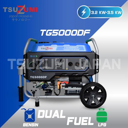 [EZM.1400039] Genset 5 KVA LPG & Bensin  3000 Watt TG 5000 DF Tsuzumi Japan Technology