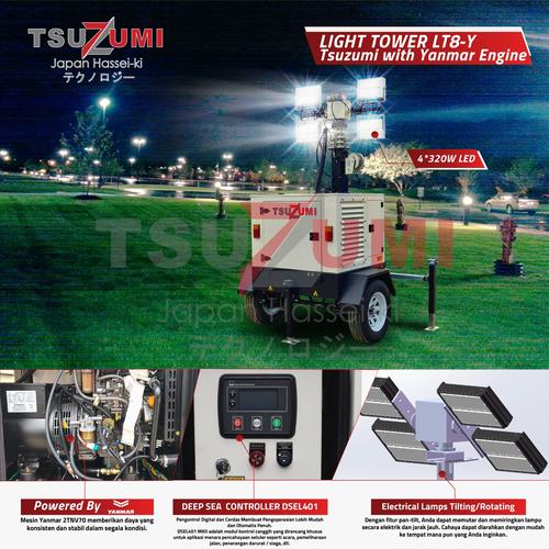 [EZM.1400042] Genset Tower Light Tsuzumi LT8 - Y / Light Tower Yanmar Japan Technology