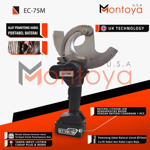 [EZM.1400051] Mesin potong kabel cordless Montoya ET 75M USA Technology