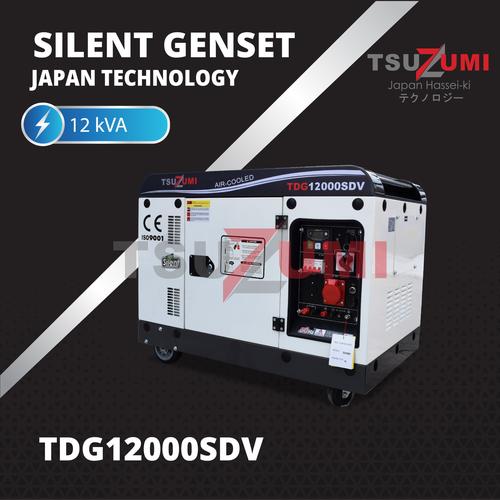 [EZM.1400058] Genset Silent 12 KVA Tsuzumi TDG 12000 SDV