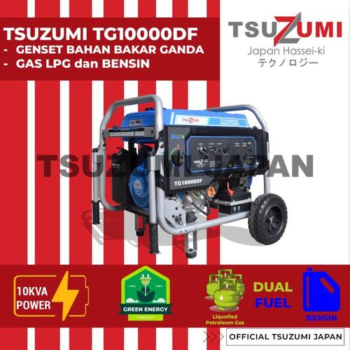[EZM.1400090] Genset Tsuzumi 10 KVA Duel Fuel GAS LPG & Gasoline TG 10000 DF
