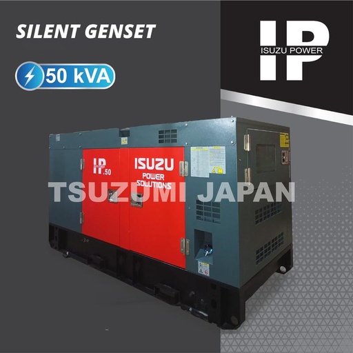 [EZM.1400101] Genset 50 KVA Silent ISUZU IP 50 40000watt