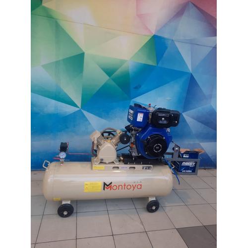 [EZM.1400123] Compressor Angin Montoya 3 Hp High Pressure D-0.22/12.5 Komplit Engine Diesel Stater Faw