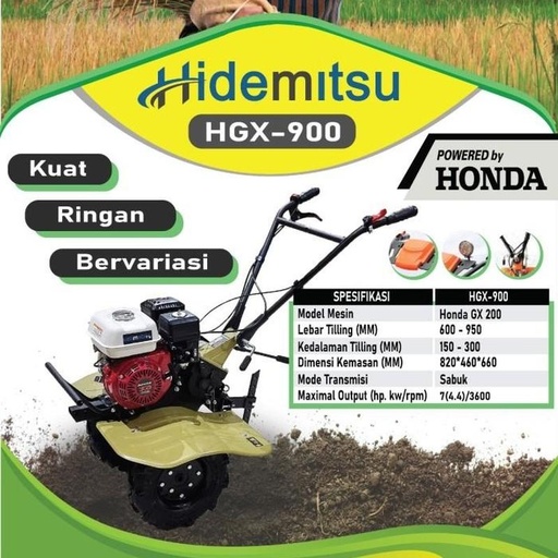 [EZM.1400143] Traktor Hidemitsu Tiller HGX 900 Japan Technology