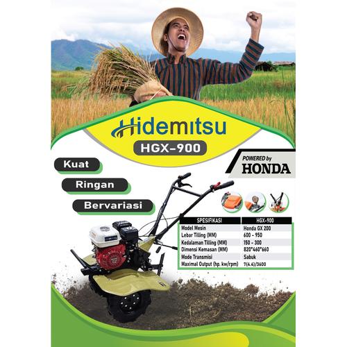 [EZM.1400144] Tiller HGX 900 Hidemitsu Japan Technology
