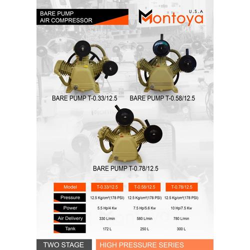 [EZM.1400163] MONTOYA  Kepala Kompresor angin 10 hp T-0.78/12.5