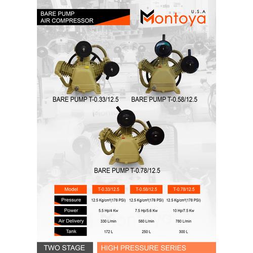 [EZM.1400165] Kepala Kompresor angin MONTOYA 10 hp T-0.78/12.5
