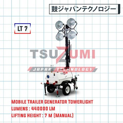[EZM.1400185] Light tower 4 x 1000 watt LT 7 Tsuzumi Japan Technology