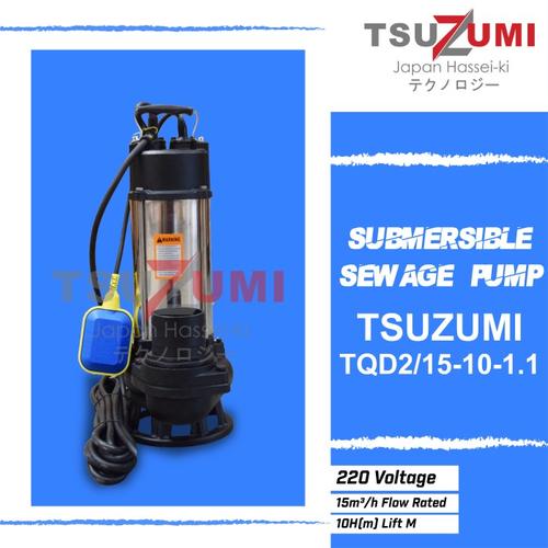 [EZM.1400187] Pompa celup Submersible pump air kotor 2 inch 1 phase Tsuzumi Japan TQD 2