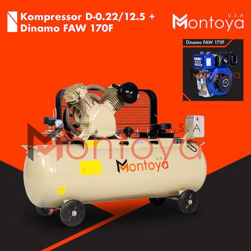 [EZM.1400261] Kompresor Angin 3 hp Montoya Engine Diesel Faw 170F