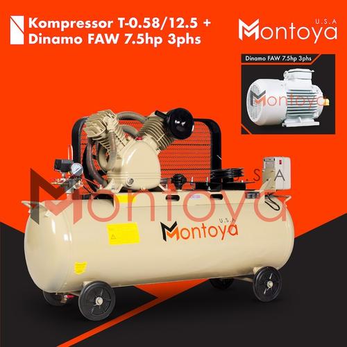 [EZM.1400264] Kompresor 7.5 Hp Komplit Dinamo 7,5 hp 3 phase Air Compressor MONTOYA