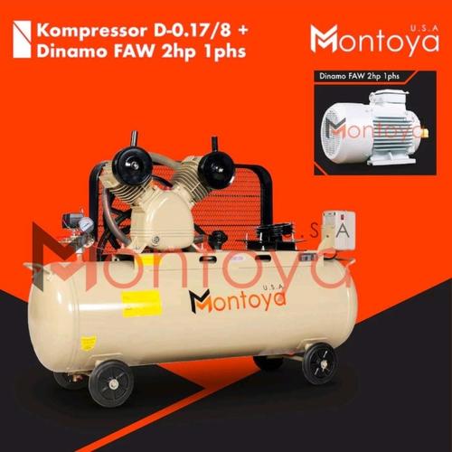 [EZM.1400270] Kompresor Angin Montoya 2 Hp Komplit Dinamo 2 Hp 1 Phase