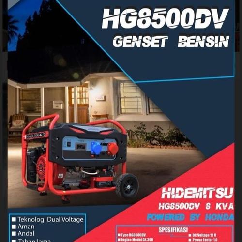[EZM.1400301] Genset Honda 8 KVA 6000 watt 6500 Watt HIDEMITSU HONDA HG8500DV