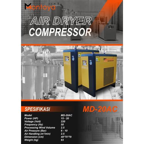 [EZM.1400316] Air Dryer Compressor Machine 20 Hp 220V MONTOYA U.S.A MD-20AC