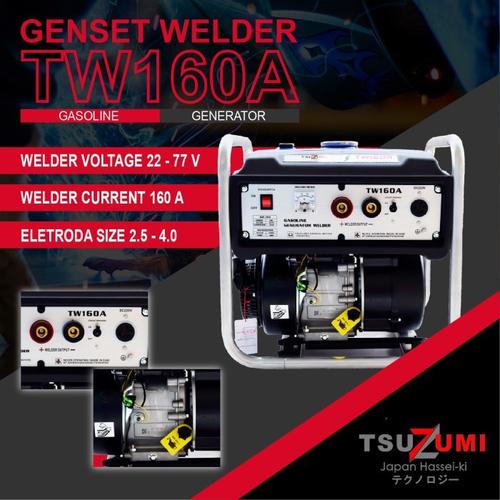 [EZM.1400357] Genset Las portable 160 Ampere Tsuzumi TW160A Welder Generator