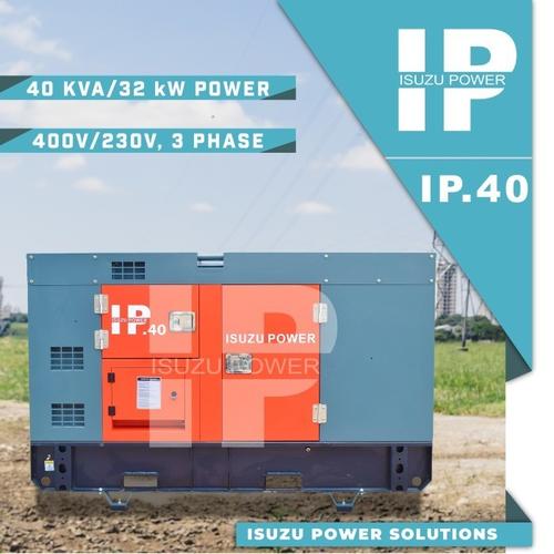 [EZM.1400360] Generator Listrik 40 KVA Genset Original Isuzu Power IP40KVA