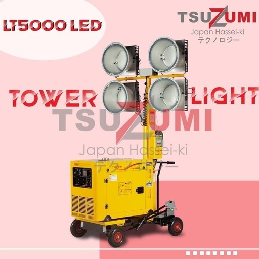 [EZM.1400367] Lighting Tower Generator Diesel 1000 Watt 5,5Meter Tsuzumi LT 5000 LED