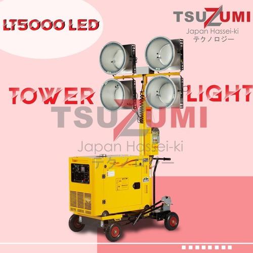 [EZM.1400368] Lighting Tower Generator 5,5 Meter 1000 watt LT 5000 LED Tsuzumi Japan