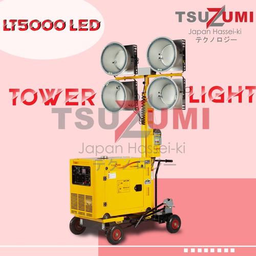 [EZM.1400370] Tower Lampu Generator 5,5 Meter 1000 watt LT 5000 LED Tsuzumi Japan