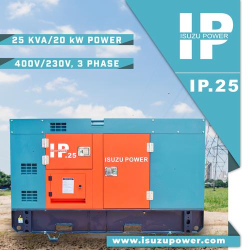 [EZM.1400401] Genset ISUZU Silent 25 KVA 20000 Watt  ISUZU Power Generator IP 25 KVA