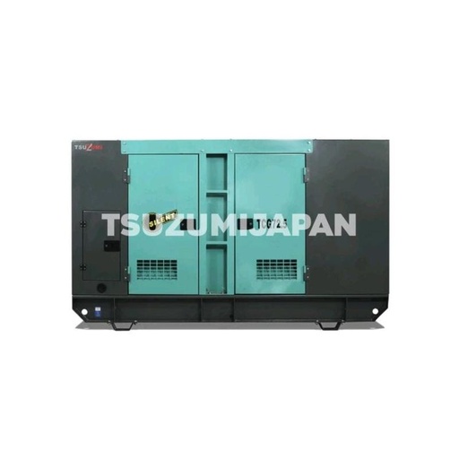 [EZM.1400406] Genset Silent Cummins 80 KVA 64000 Watt Tsuzumi Japan TCG 80 KVA