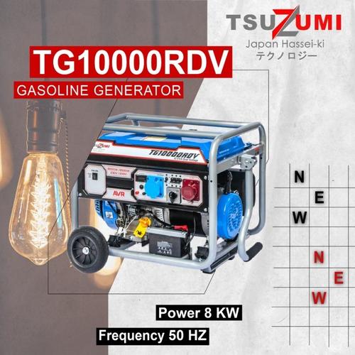 [EZM.1400428] Genset Open Gasoline 10 KVA 3 Phase Tsuzumi Japan TG 10000 RDV