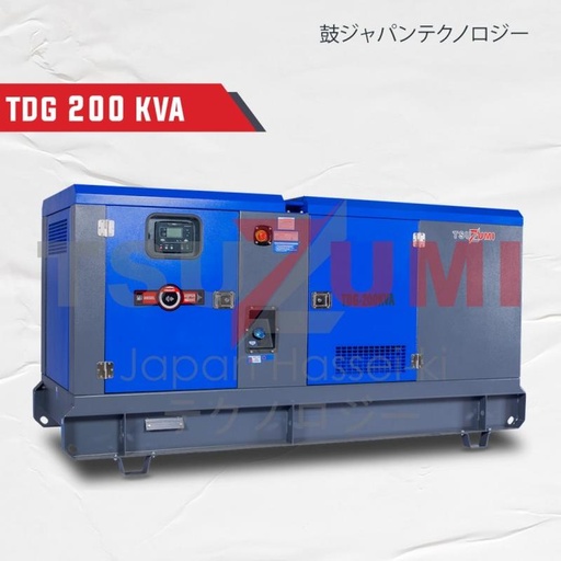 [EZM.1400479] Genset Silent TDG 200 KVA 320 Volt Tsuzumi Japan Technology