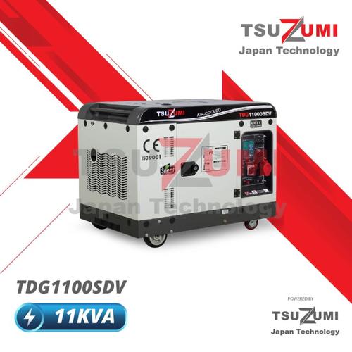 [EZM.1400494] Genset Silent 8000 Watt Dual Voltage 1 Phase 3 Phase TDG 11000 SDV
