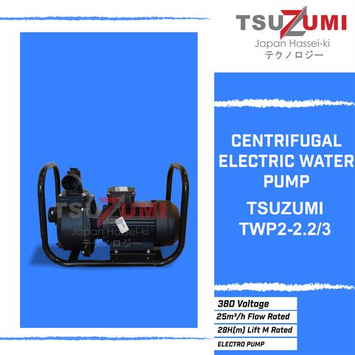 [EZM.1400504] Pompa Alkon 2 inch 3 hp 3 phase Tsuzumi Electric TWP2.2/3