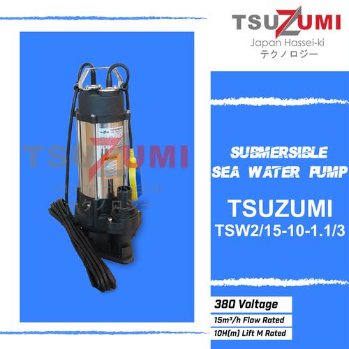 [EZM.1400508] Pompa celup Submersible pump sea water 2 inch 3 phase Tsuzumi TSW2/3