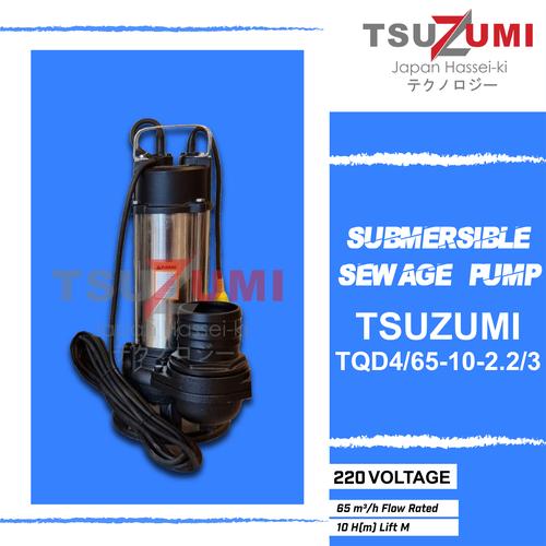 [EZM.1400513] Pompa celup Submersible cutting air 4 inch 3 phase Tsuzumi Japan