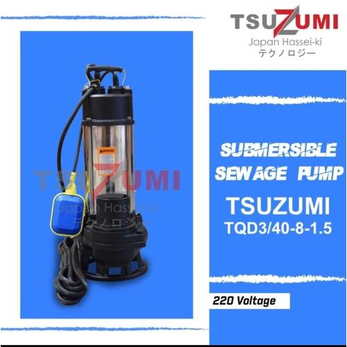 [EZM.1400514] Pompa celup Submersible pump air cutting 3 inch 1 phase Tsuzumi Japan