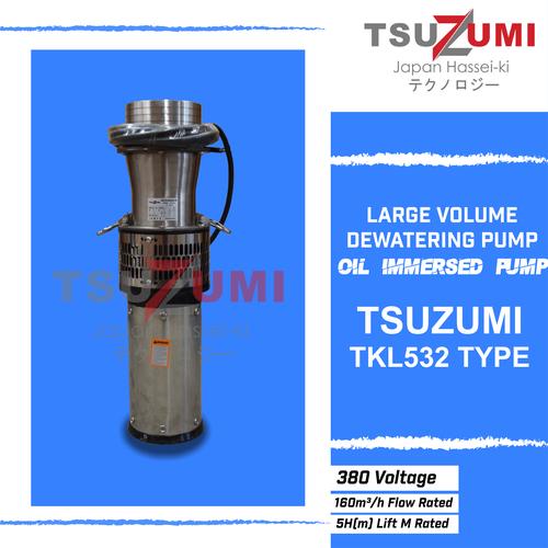 [EZM.1400518] Pompa celup Submersible pump air 6 inch 3 phase Tsuzumi TKL532 large