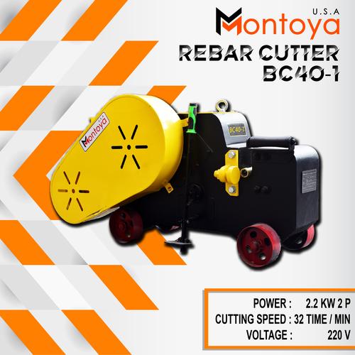[EZM.1400525] Bar Cutting Electric Mesin Pemotong Besi Ulir 25 mm Montoya BC 40-1
