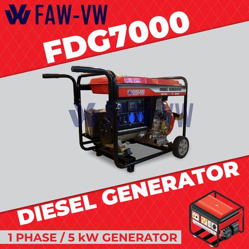 [EZM.1400528] Genset Open Diesel 5000 5500 watt FAW FDG7000 - Tsuzumi Japan