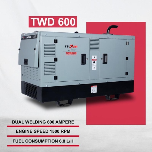 [EZM.1400575] Genset Las 600 ampere TWD 600 by Tsuzumi Japan