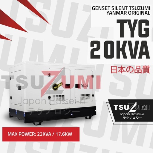 [EZM.1400744] Genset Silent Yanmar TYG 20 KVA