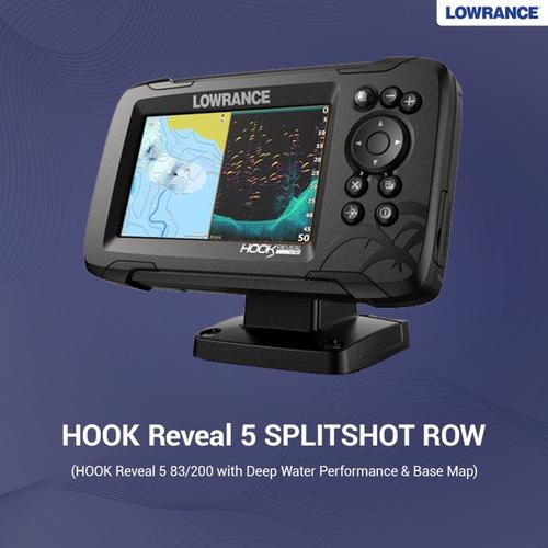 [EZM.1410022] LOWRANCE Hook Reveal 5 83/200 HDI ROW dengan C-MAP GPS Fishfinder