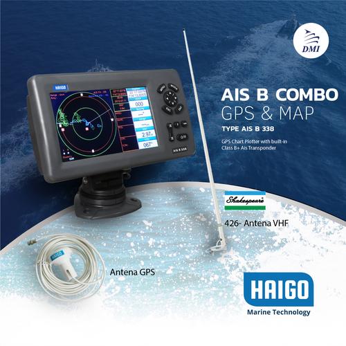 [EZM.1410025] HAIGO GPS KAPAL NELAYAN HAIGO B338 WITH Shakespeare 426-N Antena VHF