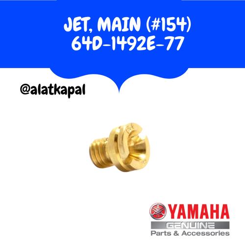 [EZM.1410034] JET, MAIN (#154) 64D-1492E-77 UNTUK MESIN TEMPEL YAMAHA 200PK 2TAK
