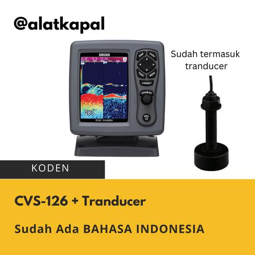[EZM.1410041] Koden CVS-126 Echosounder Fishfinder CVS 126 Bahasa Indonesia